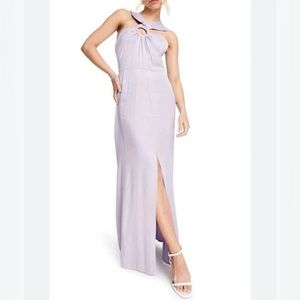 Top Shop Ring Cutout Halter Neck Gown 6